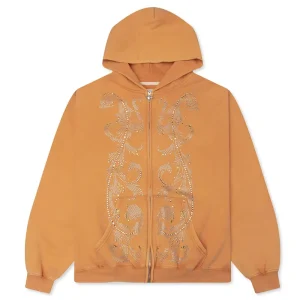 OEM 100% Cotton Custom Rhinestone Printed Heavyweight Zipper Hoodie Jacket Men’s Oversize Sweatshirt