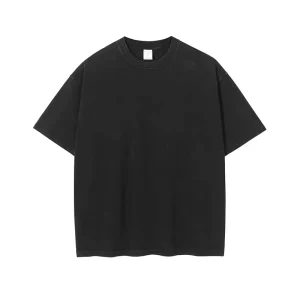 OEM 100% Cotton Unisex Men’s T Shirt Oversized 275g Heavy Organic Acid Wash Graphic Vintage Blank T Shirt Streetwear