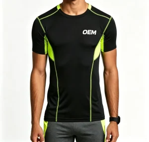 OEM 100% Polyester 140 160GSM Lightweight Short Sleeve Crew Neck Quick Dry Sweat-Wicking Men Summer Gym Sport T-Shirt