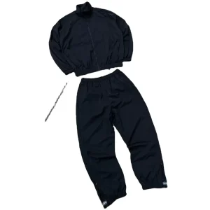 OEM Activewear Gym Lightweight Polyester Cotton Woven Breathable Casual Autumn Tracksuit Men’s Two Piece Outfits