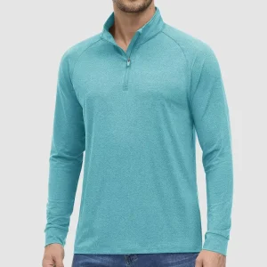 OEM Custom Design Men’s UPF 50+ Long Sleeve Quick Dry Gym Activewear Shirt