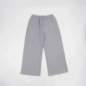 OEM Custom Latest Designs Blank Sweatpants Men’s Grey Wide Leg Casual Pants