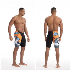 OEM Custom Men’s Low Waist Quick Dry Anti Uv Vintage Swimming Trunks with Personalized Printing