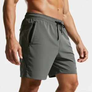 OEM Custom Men’s Quick-Drying Casual Sports Shorts Running Workout Fitness Sportswear Hiking Shorts Quick Dry with Zip Pockets