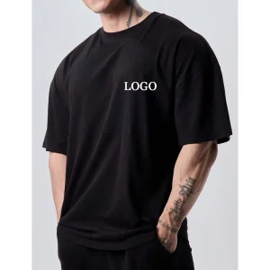 OEM Custom Oversized Men’s Cotton T-shirts Activewear Short Sleeve Casual 100% Cotton Gym Workout Quick Dry t Shirt for Men