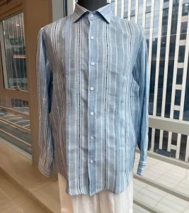 OEM Customized Italian Style Men’s Linen Shirts Business Casual Workwear For Spring Season For Party Or Holiday