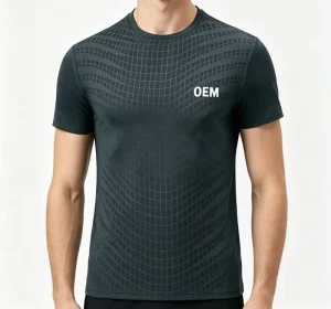 OEM Design Custom Logo Compression Fit Tee Short Sleeve Gym Sports Base Layer Cool Dry Tops High Quality Seamless ODM Tshirts