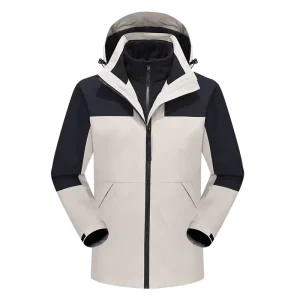 OEM Factory 3-in-1 Winter Ski Jacket Water Resistant Men’s Fleece Lined Coats Casual Zipper Plus Size for Snowboarding Outerwear