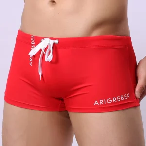 OEM Factory Custom Men’s Swimwear Breathable Beach Briefs Quick Dry Custom Color Swimming Trunks Solid Shorts