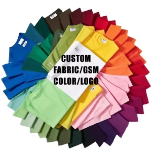 OEM High Quality Customizable Multicolour T shirts Men Basic Tshirts Plain Cotton T Shirts Solid Color