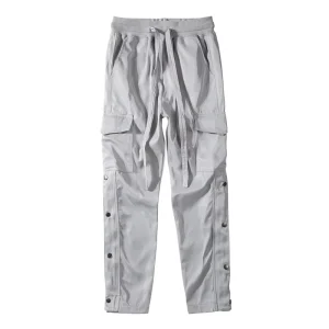 OEM Latest Trousers for Men Men Streetwear Stock Button Cargo Trousers Pants