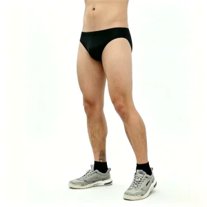 OEM Men’s Swim Briefs Private Label Solid Color Swimwear for Beach Surf