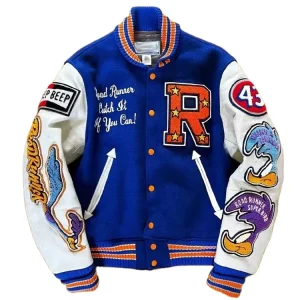 OEM Men’s Varsity Jacket Vintage Winter Clothes Custom Embroidered Logo Leather Baseball Bomber Jacket