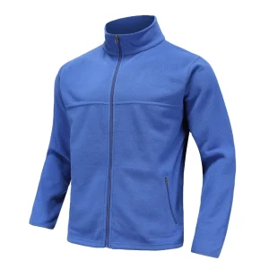 OEM Men’s Zip Fleece Long Sleeve Sweatshirt UPF 50 Windproof Polar Fleece Fishing Jacket 100% Polyester Breathable Feature
