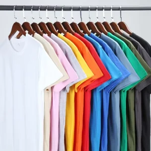 OEM ODM Custom Print Logo 100% Cotton Men’s O neck T Shirt Blank 260gsm Unisex Plain Staff Wear T Shirt for Unisex