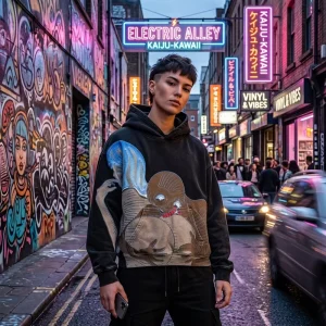 OEM ODM Custom Printed Men’s Hip Hop Hoodie Streetwear Sweatshirt