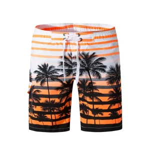 OEM ODM Custom Printed Men’s Swimwear Beach Shorts Quick Dry Mesh Lining Board 1-Piece Supply
