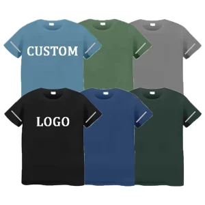 OEM ODM Customized Logo Fitness Compression Gym T shirt Polyamide Elastan Moisture Wicking Breathable Sports Athletic T Shirt
