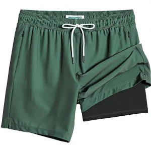 OEM OEKO-TEX Men’s Beachwear Double Layer Men’s Swimwear Anti-Chlorine Swimwear for Men
