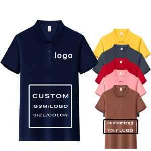 OEM Origin Pure 100% Organic Cotton Stylish Polo t Shirt Custom logo Embroidered Polo Shirts for Men