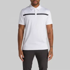 OEM Polo Shirt Logo Polyester Sportswear Four way Stretch Moisture wicking Shirts Men’s Sport Polo Shirt Quick Dry