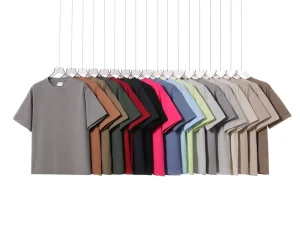 OEM Pure Cotton T-shirt with Digital Printed Logo Street Wear 250GSM Regular Loose Blank Men’s