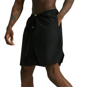 OEM Service Men’s New Design Solid Pattern Nylon Shorts Casual Mid Waist Knitted Polyester Drawstring Closure Shorts