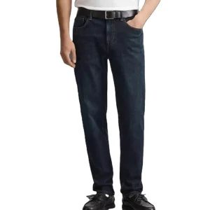 OEM Service Men’s Slim Fit Straight Leg Denim Pants Man Casual Office Relaxed Streetwear Stripe Patched Essential Jeans Pants