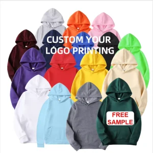 OEM Service Plain Blank Essentials Pullover Polyester Fleece Unisex Custom Logo Puff Printing Men’s Hoodies Sweatshirts