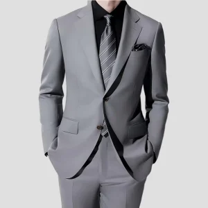 OEM Service TR Plus Size Autumn Winter Men’s Solid Color Coat Jacket Casual Formal Blazer Anti-Wrinkle
