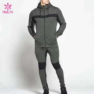 OEM Slim Fit Gym Clothing Sports Wear Custom Jogging Suits Tracksuit Set Men