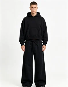 OEM Super Large 100% Cotton Heavyweight Hip Hop Eco Friendly Waterproof Solid Full Length Men’s Hoodie