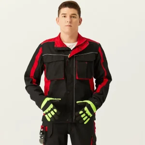 OEM TC Twill Fabric Industrial Workwear Men’s Work Clothes Safety Clothes Multi Pockets Jacket Work Garment