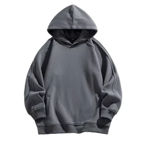 Oem Custom Printed Embroidery Logo Design Men’s Sweatshirt Autumn New Youth Casual Simple Solid Color Pullover Sweatshirt