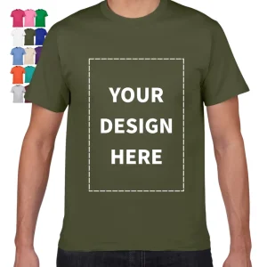 Oem/Odm 100% Pure Cotton Print Round-Neck Men’s Casual Solid T-Shirt Man Blank Designer Graphic Tshirt
