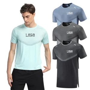 Oem Sports Activewear Polyester Breathable Quick Dry Jogging Muscle Tops Custom Print Blank Running Gym T Shirt for Men