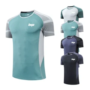 Oem Sports Men’S Active Wear Fitness Lightweight Short Sleeve Tops Breathable Quick Dry Custom Logo Training Running Gym T Shirt
