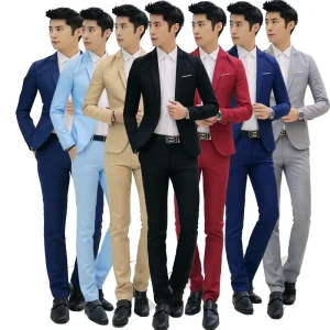 One Piece Dropshipping Fashion Casual Korean Suits Men’s Teen Suits