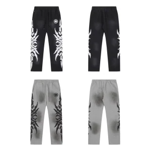 Outdoor Diamond Casual Trousers Custom Cotton Diamond Running Gym Pants Men
