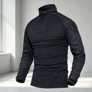Outdoor Men’s Autumn Long-Sleeved Tactical Breathable Waterproof Windproof Dust-Proof Quick-Dry Lightweight Power Soft Shell