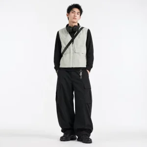 Outdoor Sports Jacket Beige Outdoor Work Jacket Premium Outdoor Jacket Utility Vest Full Zipper Polyamide Travel Gilet