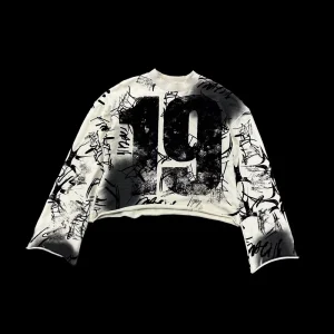 Oversize Cotton T-shirts 300 GSM Custom T-shirt Street Wear Long Sleeve Distressed T-shirt Man