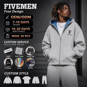 Oversized 380Gsm Hoodie Hooded French Terry Unisex Heavyweight Hip Hop Blank Streetwear Print Custom Logo Hoodies for Men