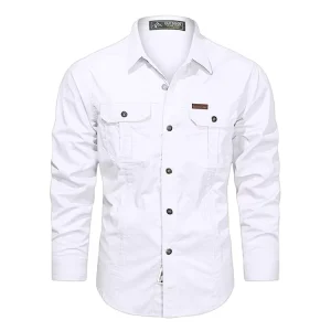 Oversized Black Casual Luxury Men’s Shirt Long Sleeve White Shirts for Men High Quality