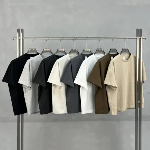 Oversized Blank Boxy Cropped T-shirt Custom Logo T Shirt for Men Print Boxy Fit Style Short Sleeved Men’s Shirt 100 Cotton