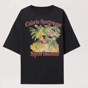 Oversized Design 100% Pure Cotton Breathable Men’s T-shirt with Character Pattern