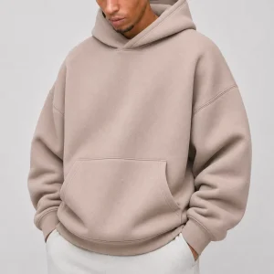 Oversized Heavyweight Hoodie Men Drop Shoulder Streetwear Pullover Custom