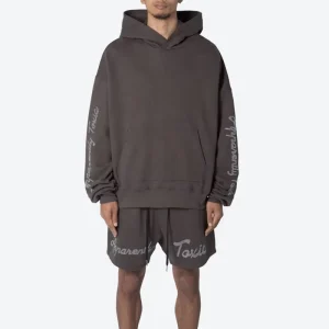 Oversized Plain French Terry Jogging Sweatsuit Streetwear Cotton Men’s Sets Custom Graphic Rhinestone Sweatpants and Hoodie Set