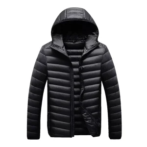 Padded Winter Clothes for Men Winter Jacket Men’s Down Coats Winter Coats for Men Hooded Warm Soft Down Coats