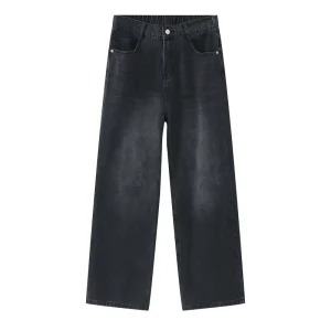 Pantalon Homme Jean Durable Men’s Casual Jeans Black Straight Jeans